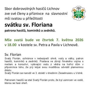 Mše svatá u příležitosti svátku sv. Floriána